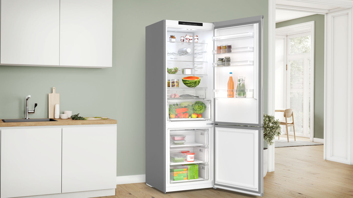 Bosch Serie 4 KGN492IAF koel-vriescombinatie Vrijstaand 440 l Roestvrijstaal