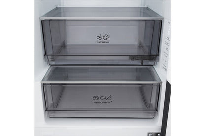 LG GBBS312CEV koel-vriescombinatie Vrijstaand 333 l Zwart