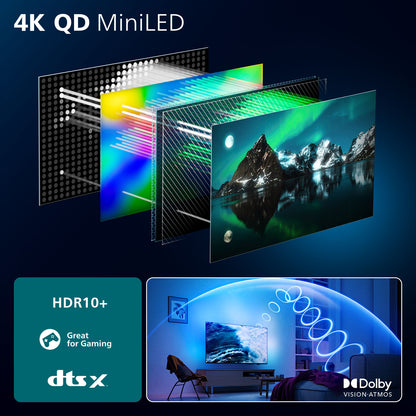 Philips 75MLED910/12 tv 190,5 cm (75") 4K Ultra HD Smart TV Wifi Zwart