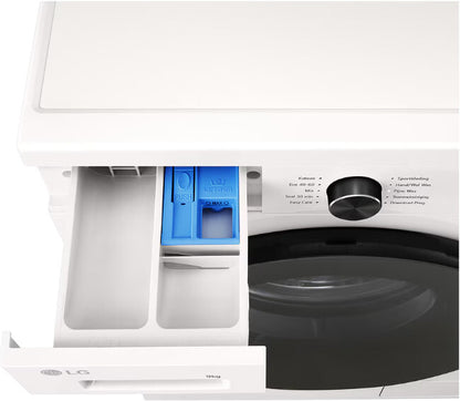LG F4X1009NWB wasmachine Voorlader 9 kg 1310 RPM Wit