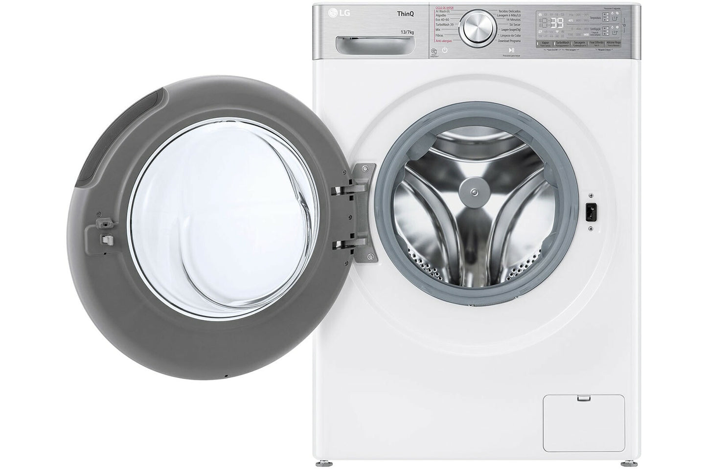 LG F4DR9537S2W Was-droogcombinatie Vrijstaand Voorlader Wit