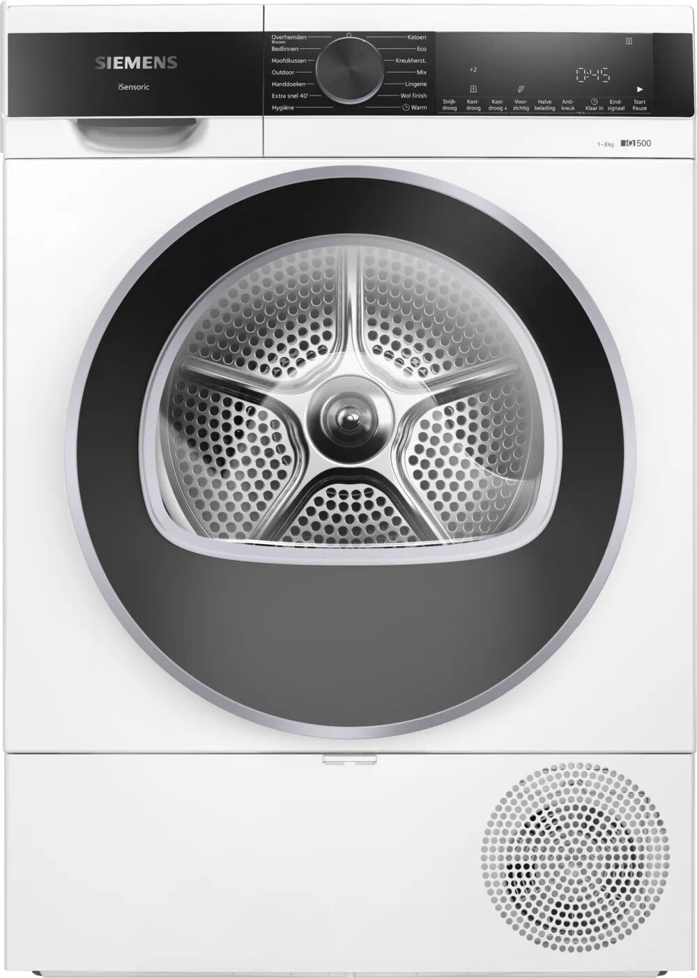 Siemens iQ500 WQ33G2DCNL wasdroger Vrijstaand Voorlader 8 kg Wit