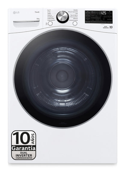 LG RH18U8AVCW wasdroger Vrijstaand Voorlader 18 kg Wit