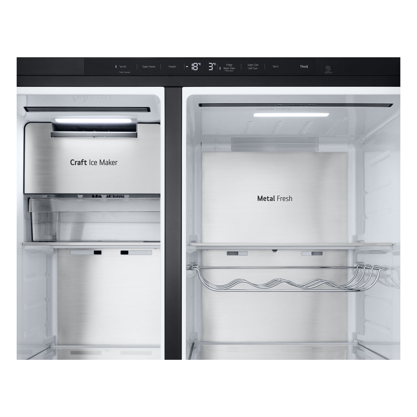 LG InstaView GSXE90EVDD amerikaanse koelkast Vrijstaand 628 l Zwart