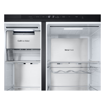 LG InstaView GSXE90EVDD amerikaanse koelkast Vrijstaand 628 l Zwart