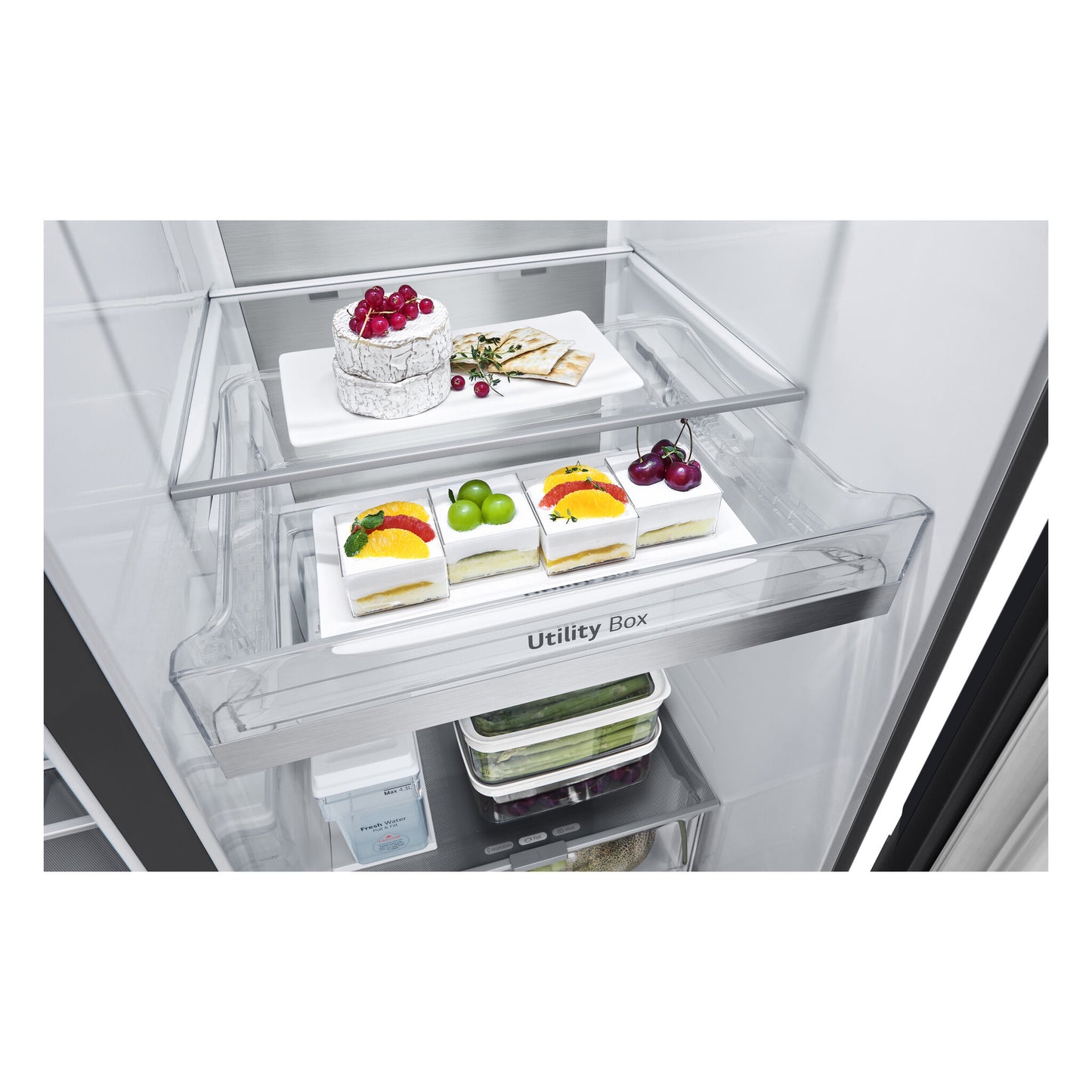 LG InstaView GSXE91EVAD amerikaanse koelkast Vrijstaand 628 l Zwart