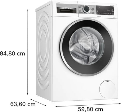 Bosch Serie 6 , Wasmachine, voorlader, 9 kg, 1400 rpm, WGG244FPNL