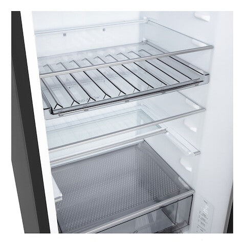 LG GBBS322AEV koel-vriescombinatie Vrijstaand 375 l Zwart