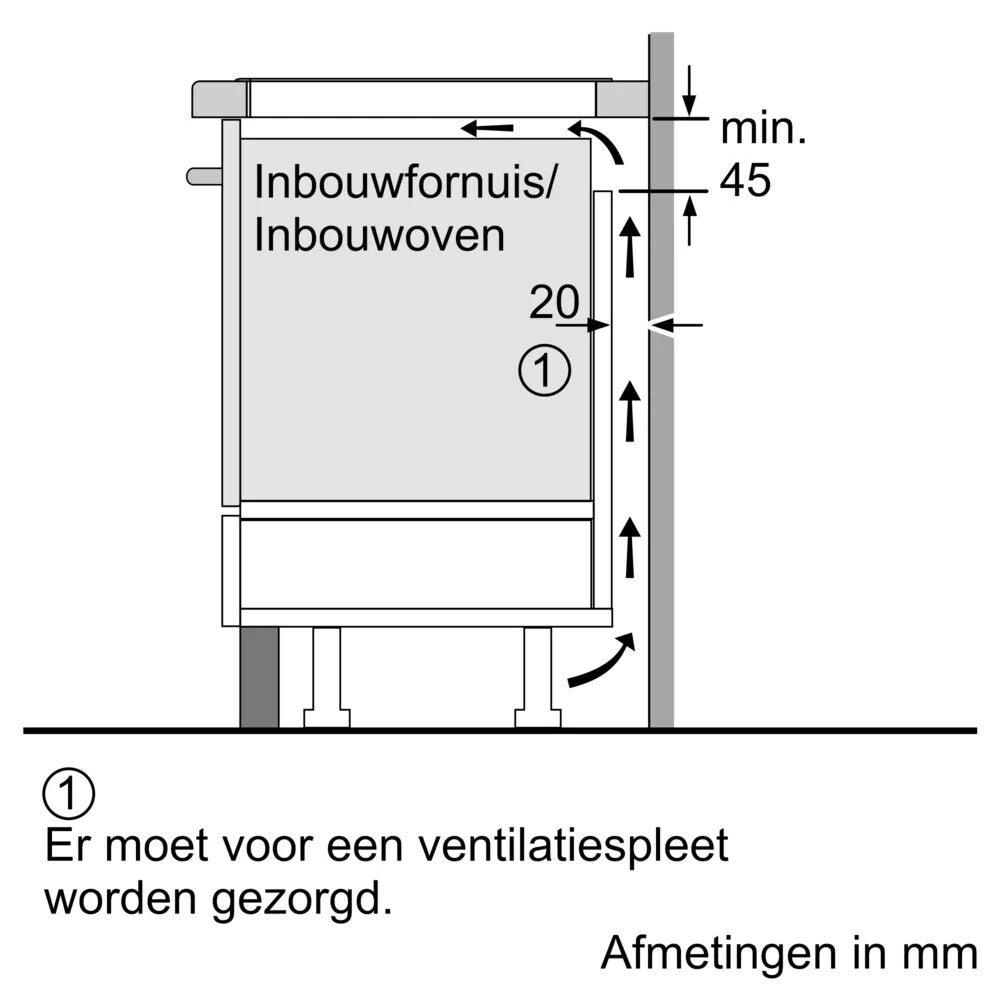 Bosch PVQ61CHB1E kookplaat Zwart Ingebouwd 59.2 cm Inductiekookplaat zones 4 zone(s)