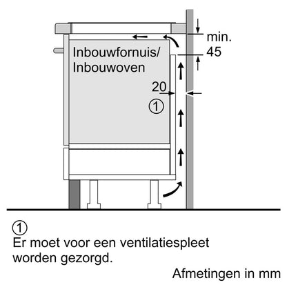 Bosch PVQ61CHB1E kookplaat Zwart Ingebouwd 59.2 cm Inductiekookplaat zones 4 zone(s)
