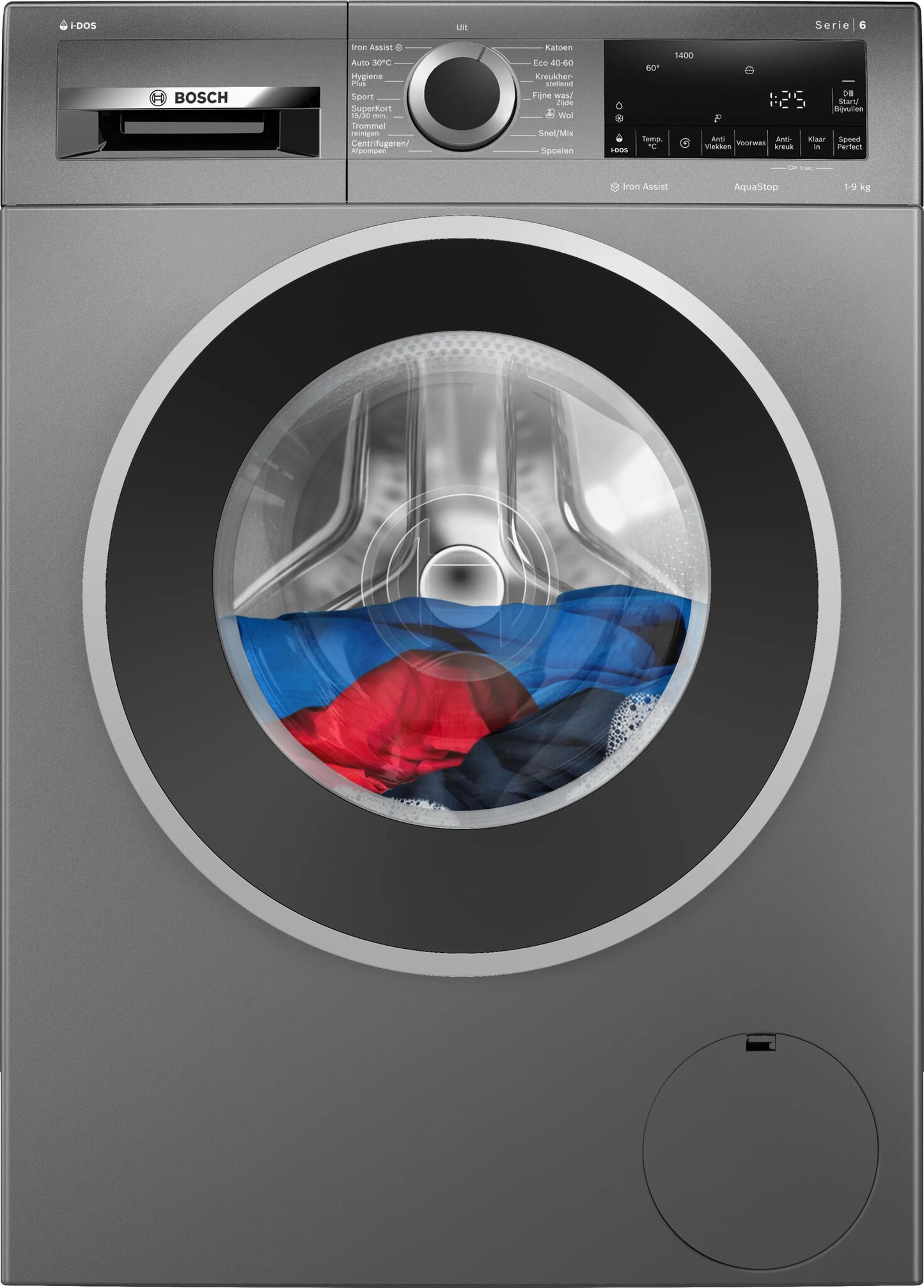 Bosch Serie 6 WGG244FINL wasmachine Voorlader 9 kg 1351 RPM Grijs