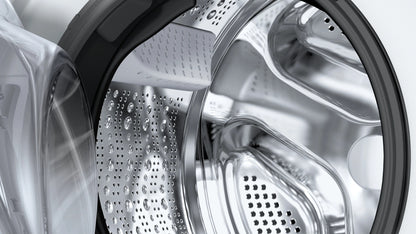 Bosch Serie 8 WNC254A0NL Was-droogcombinatie Vrijstaand Voorlader Zwart, Wit