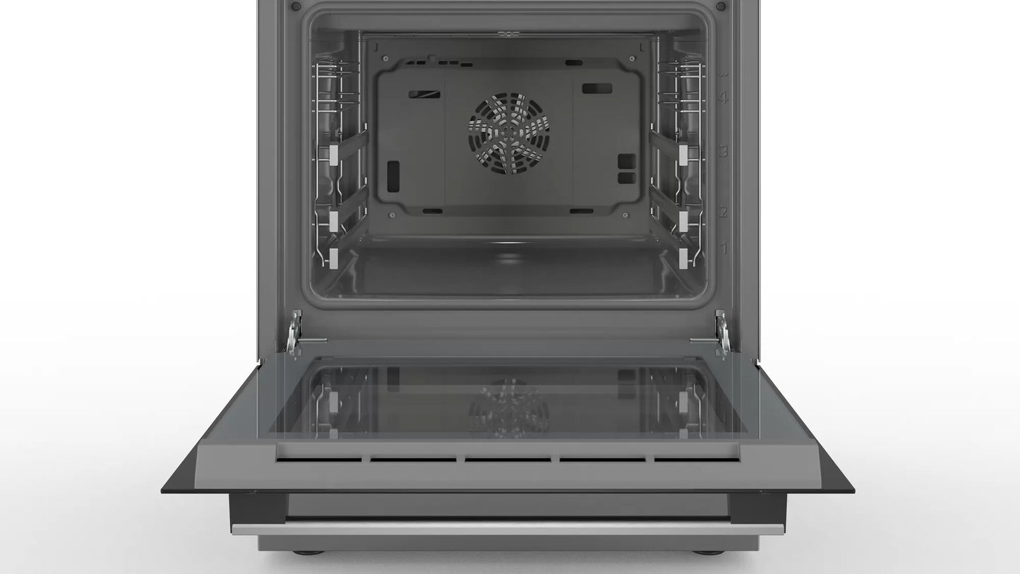 Bosch Serie 6 HLS59D351 fornuis Vrijstaand fornuis Electrisch Inductiekookplaat zones Roestvrijstaal