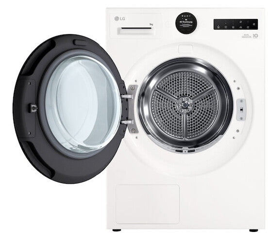 LG RT90X8 wasdroger Vrijstaand Voorlader 9 kg Wit