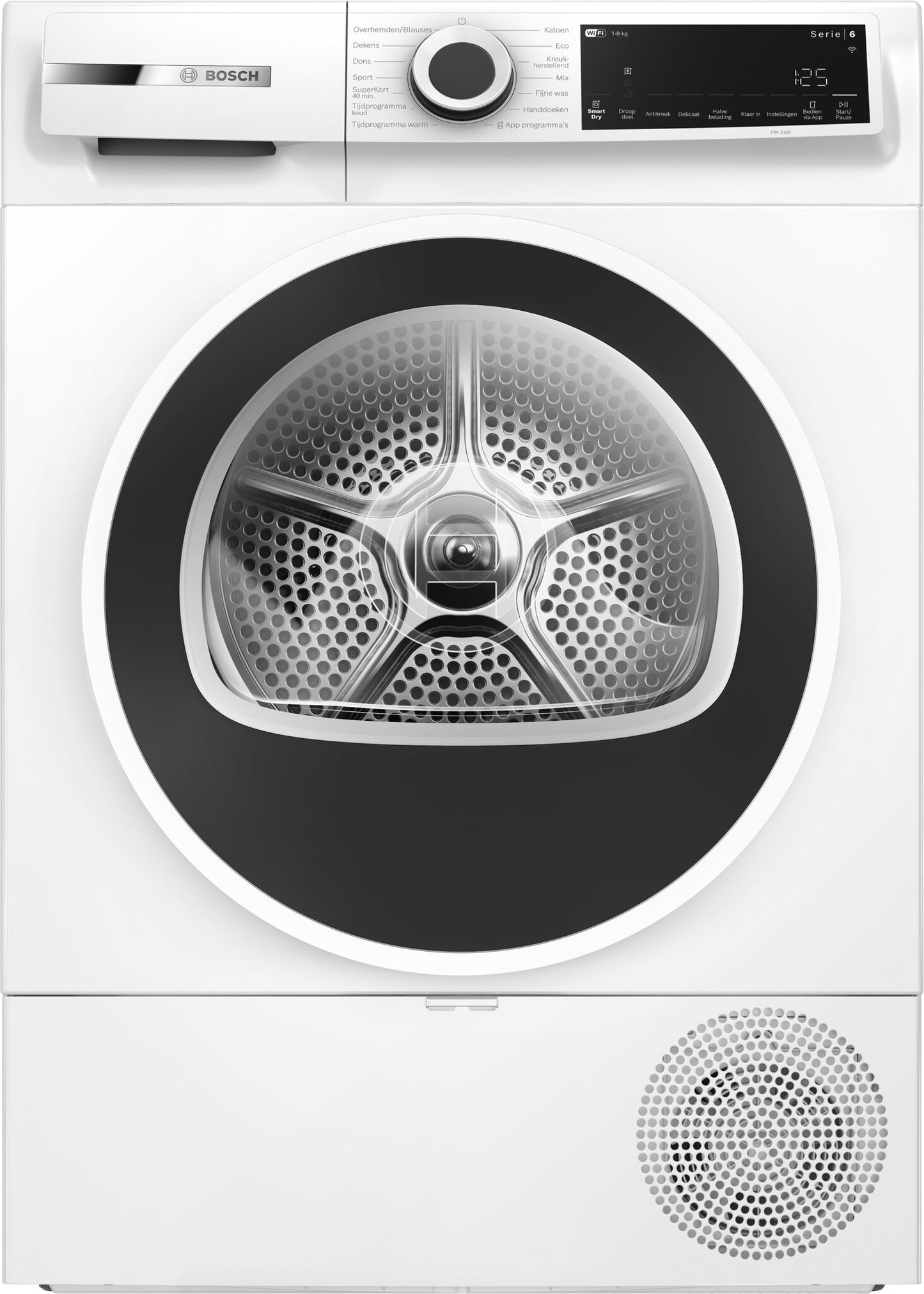 Bosch Serie 6 WQJ23200NL wasdroger Vrijstaand Voorlader 8 kg Wit