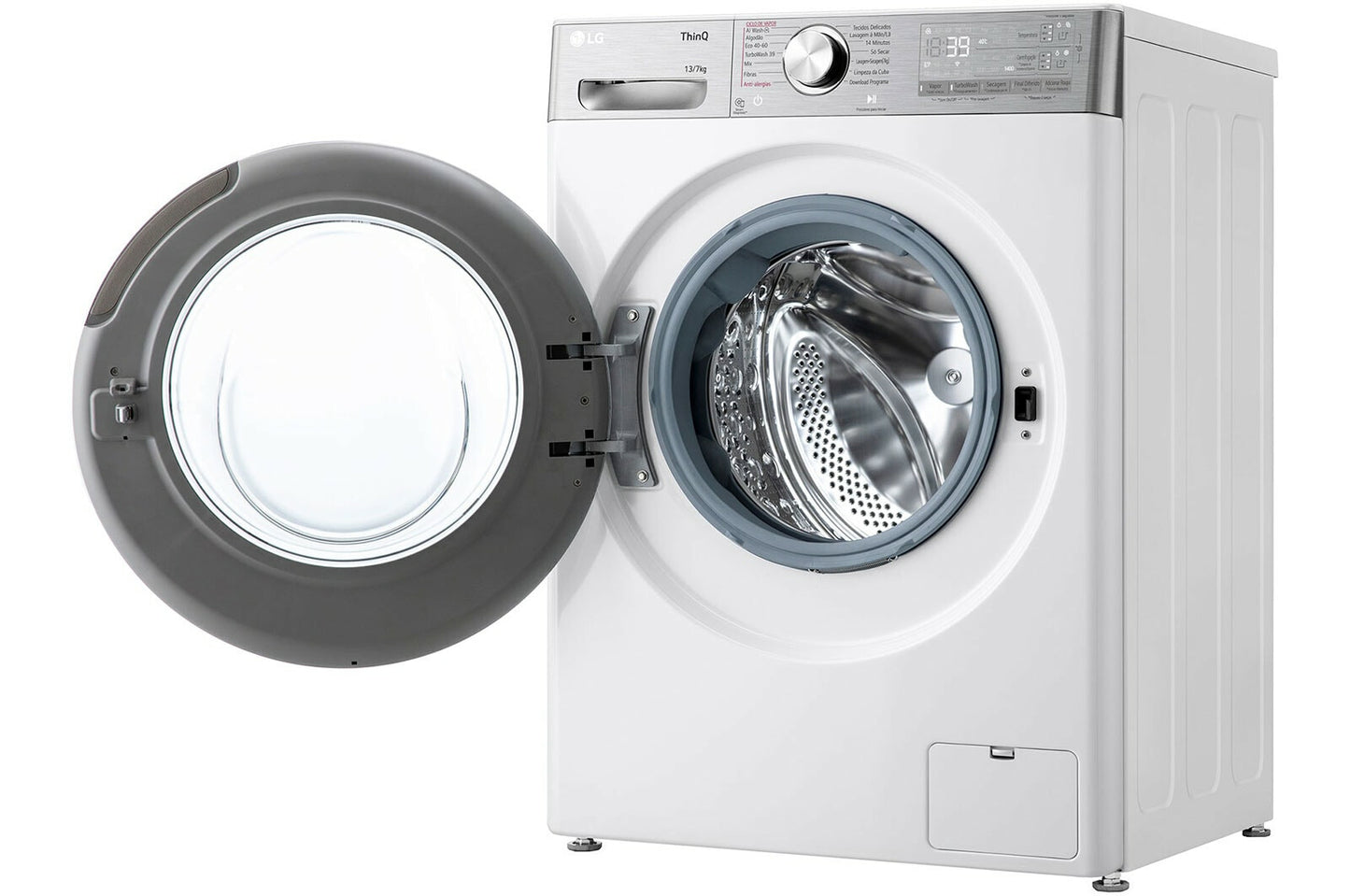 LG F4DR9537S2W Was-droogcombinatie Vrijstaand Voorlader Wit