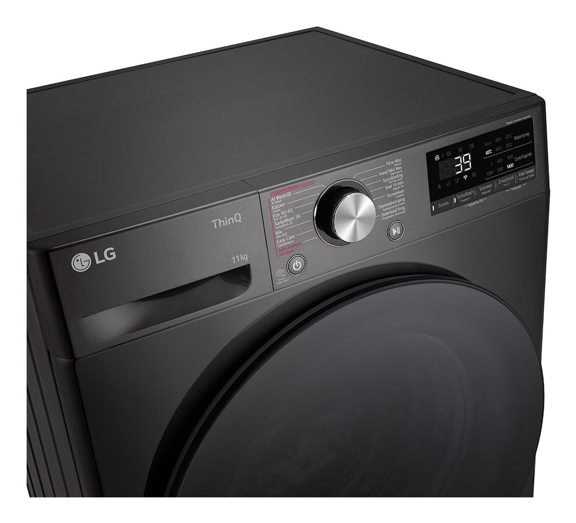 LG F4WR7011SYB wasmachine Voorlader 11 kg 1350 RPM Antraciet