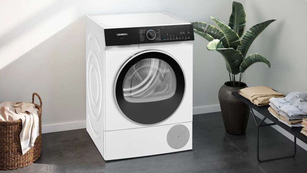 Siemens iQ700 WQ46H2CLNL wasdroger Vrijstaand Voorlader 9 kg Wit