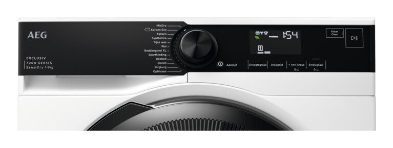 AEG Series 7000 TR7ROSTOCK wasdroger Vrijstaand Voorlader 9 kg Wit