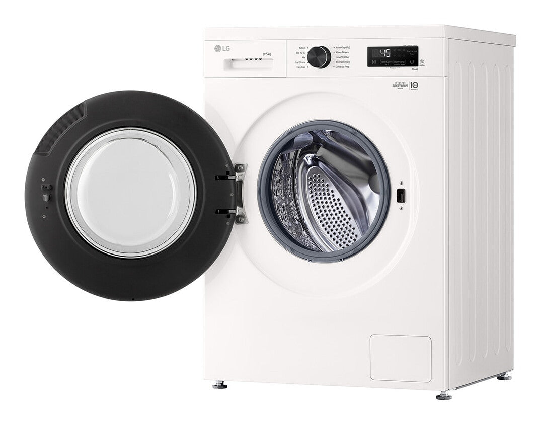 LG W4X1085NWB Was-droogcombinatie Vrijstaand Voorlader Wit