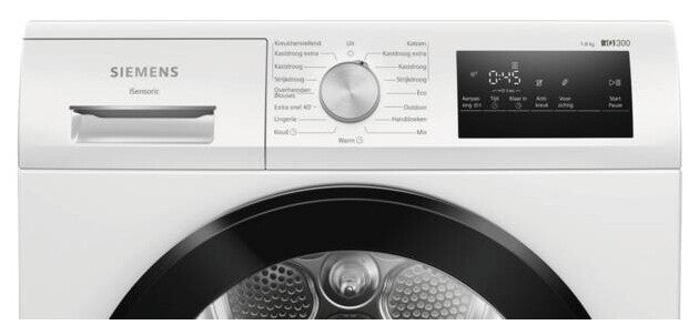 Siemens WT45H20ONL wasdroger Vrijstaand Voorlader 8 kg Wit