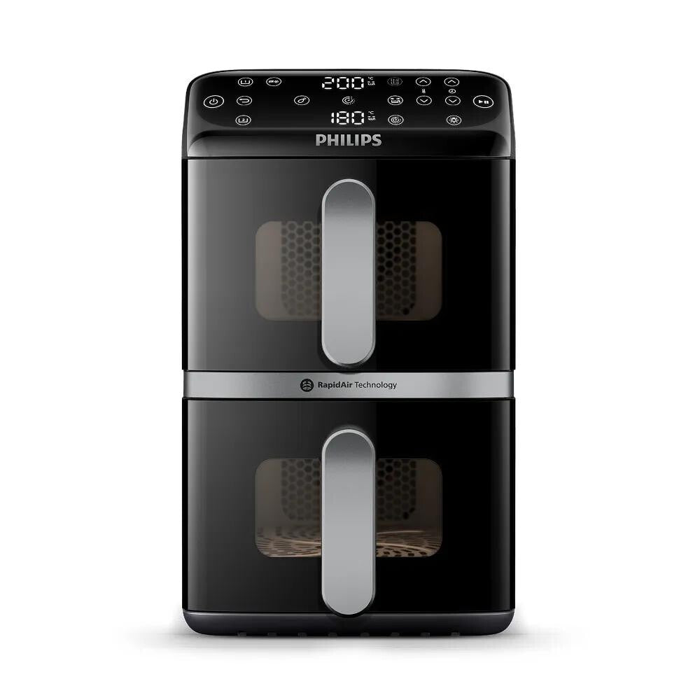 Philips 4000 series Gestapelde Airfryer met twee manden uit de 4000-serie