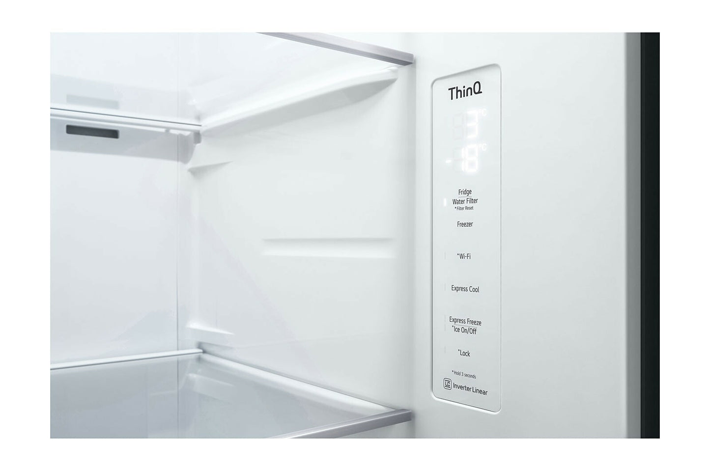 LG InstaView GSGV80EPLD amerikaanse koelkast Vrijstaand 635 l Zwart, Grafiet