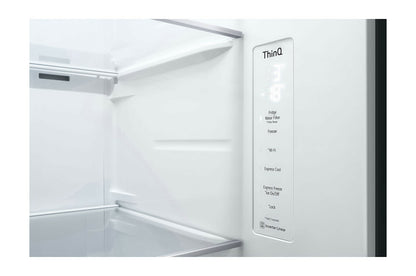 LG InstaView GSGV80EPLD amerikaanse koelkast Vrijstaand 635 l Zwart, Grafiet