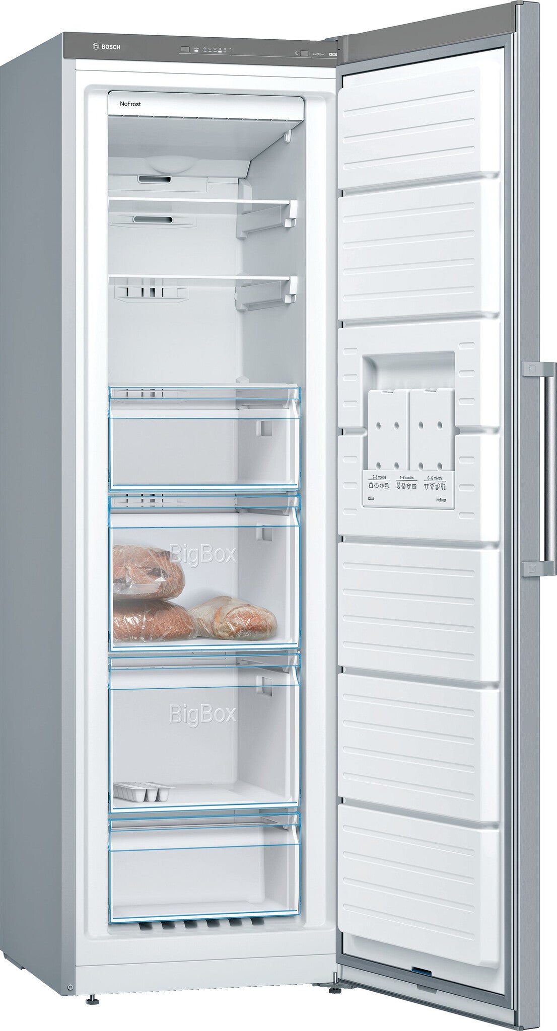 Bosch Serie 4 GSN36VLEP diepvriezer Vrieskast Vrijstaand 242 l Roestvrijstaal