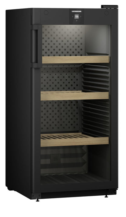 Liebherr WPbl 4201 Thermo-elektrische wijnkoeler Vrijstaand Zwart 141 fles(sen)