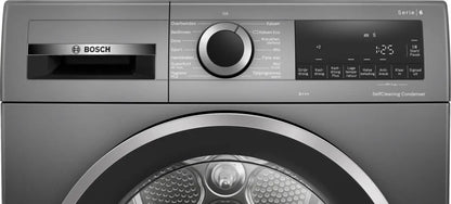 Bosch Serie 6 WQG235DINL wasdroger Vrijstaand Voorlader 8 kg Grijs