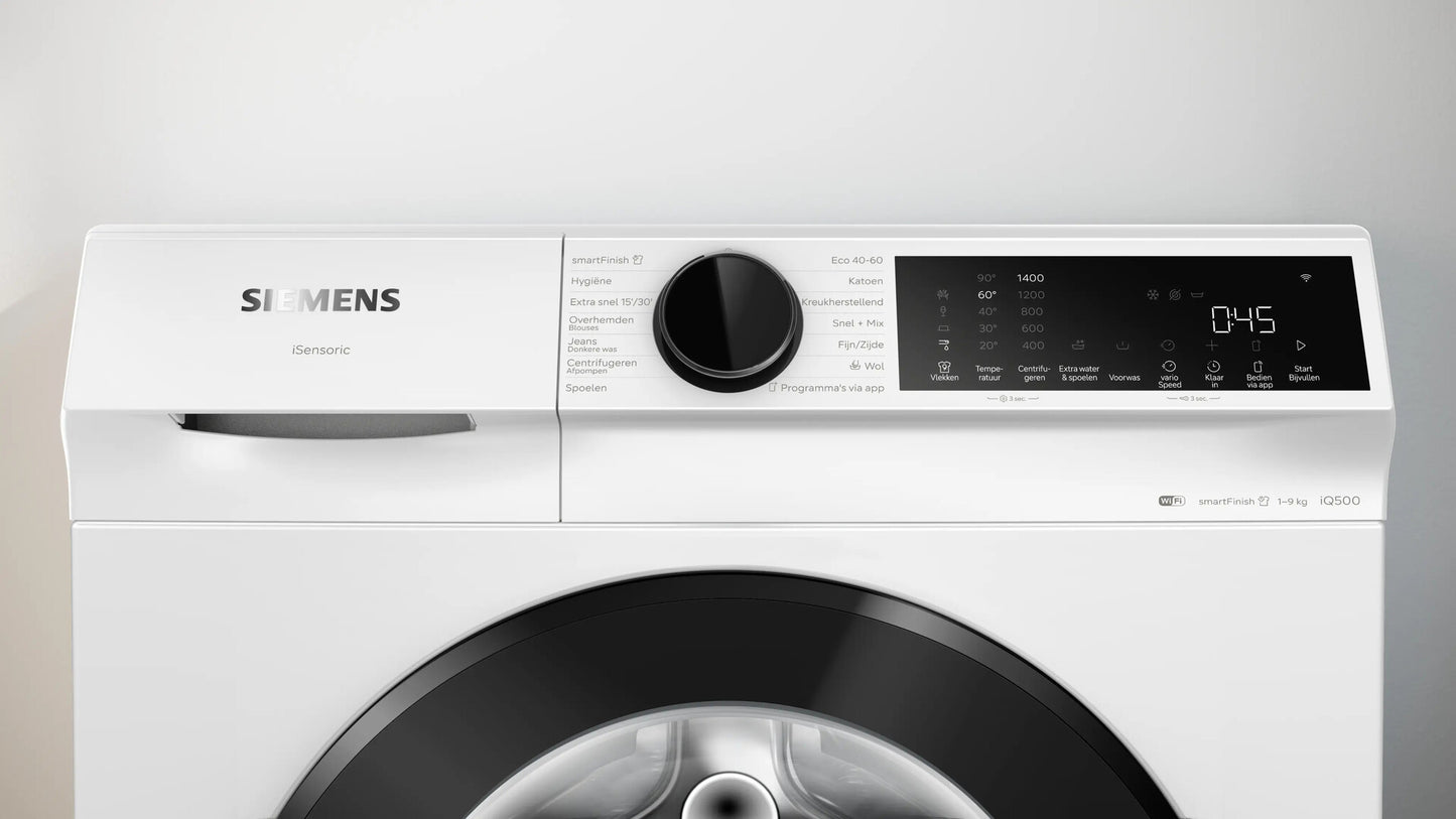 Siemens iQ500 WG44J200NL wasmachine Voorlader 9 kg 1400 RPM Wit