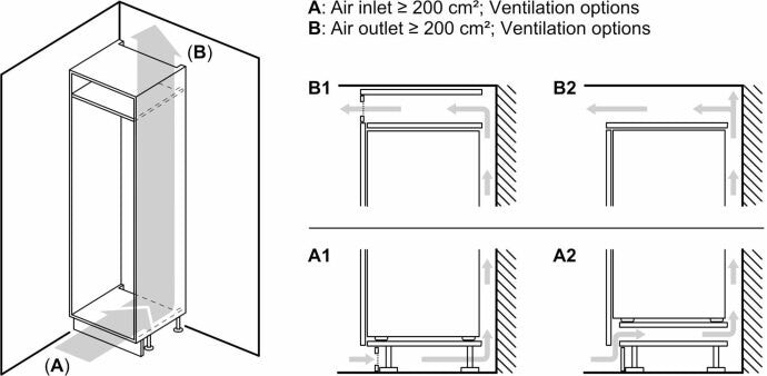Siemens iQ100 KI42LNSE0 combi-koelkast Ingebouwd 187 l Wit