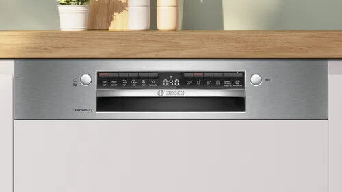 Bosch Serie 6 , Geïntegreerde vaatwasser, 60 cm, Geborsteld staal, SMI6ZCS10E