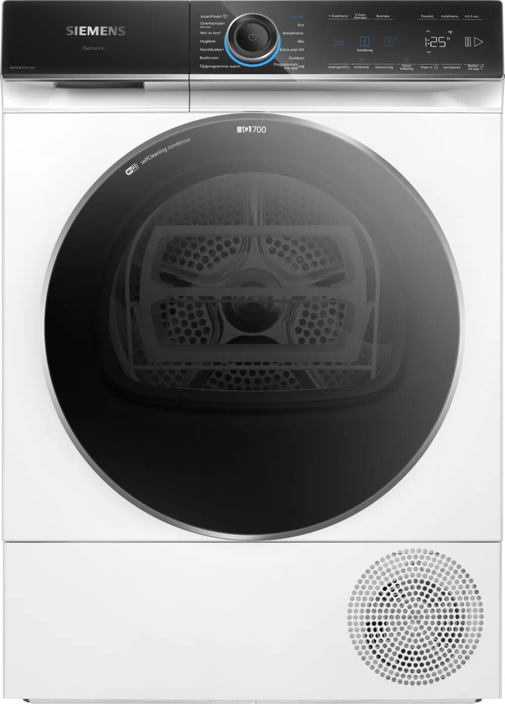 Siemens iQ700 WQ46B2CENL wasdroger Vrijstaand Voorlader 9 kg Wit