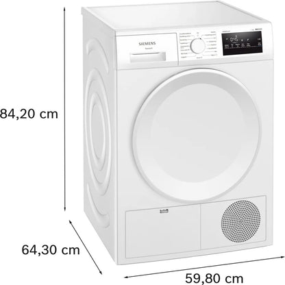 Siemens iQ300 WT43H00MNL wasdroger Vrijstaand Voorlader 8 kg Wit