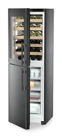 Liebherr SWNbsd 529i Peak NoFrost Vrijstaand Zwart 44 fles(sen)