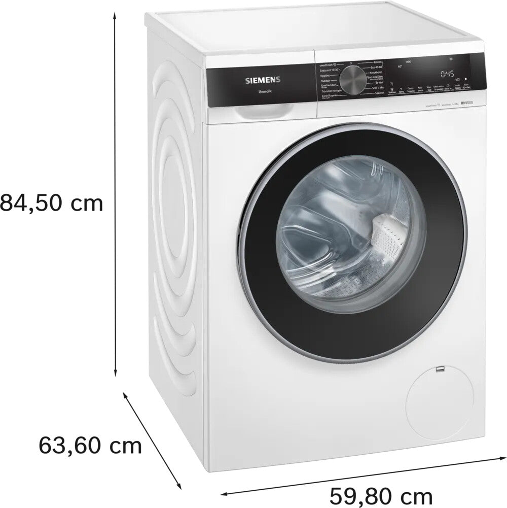 Siemens iQ500 WG46G2ZKNL wasmachine Voorlader 9 kg 1600 RPM Wit
