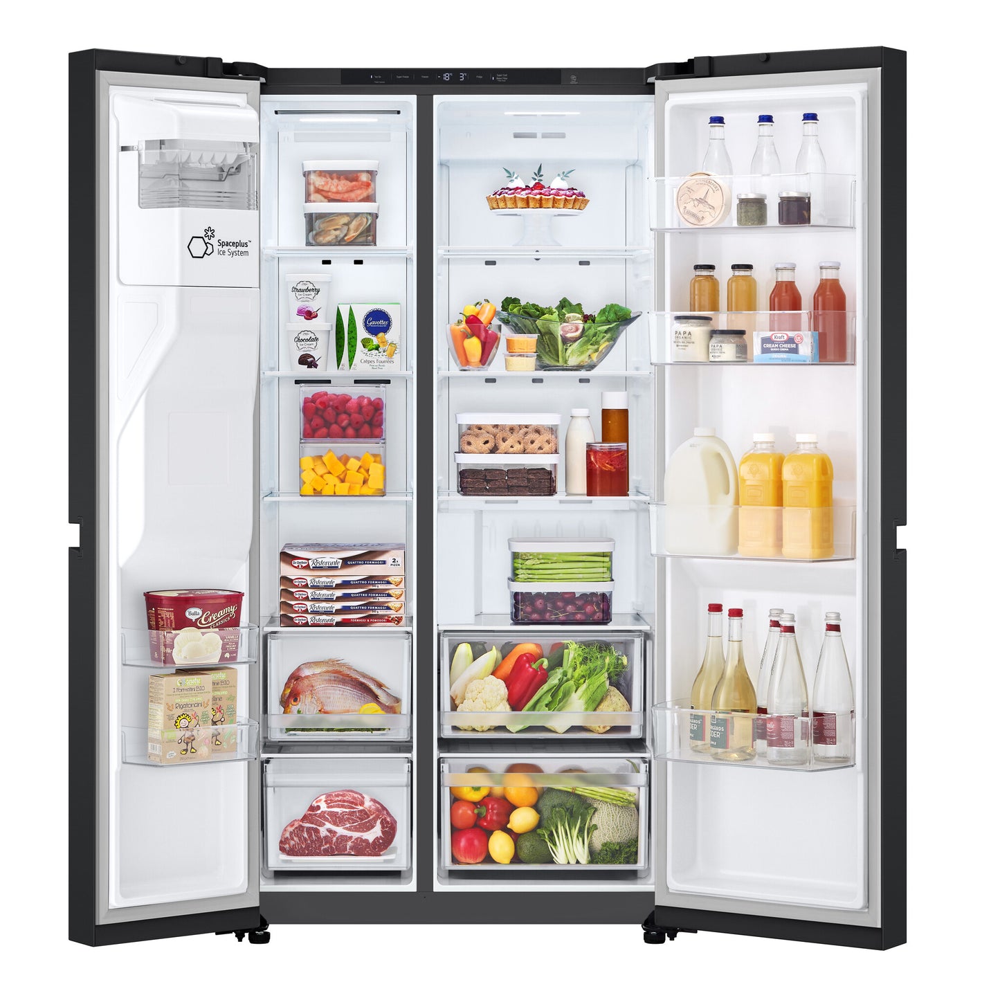 LG GSLC40EPPE amerikaanse koelkast Vrijstaand 638 l Zwart