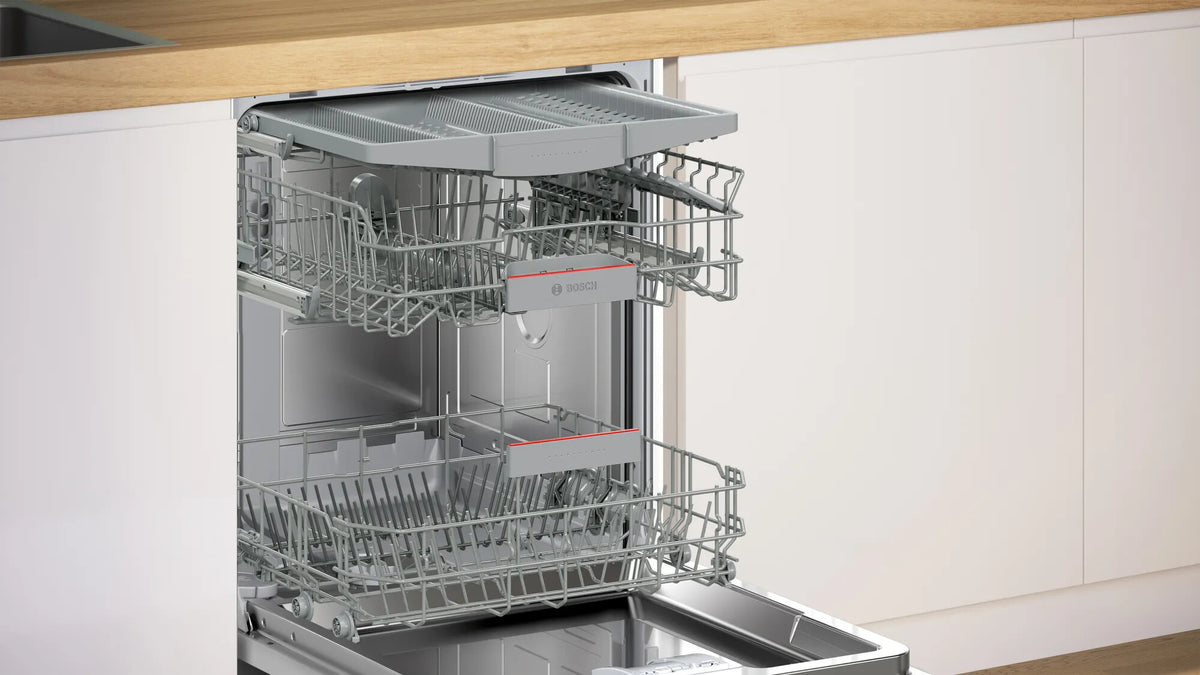 Bosch Serie 4 , Volledig geïntegreerde vaatwasser, 60 cm, VarioScharnier (o.a. geschikt voor IKEA-keukens), SMH4EVX08E