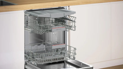 Bosch Serie 4 , Volledig geïntegreerde vaatwasser, 60 cm, VarioScharnier (o.a. geschikt voor IKEA-keukens), SMH4EVX08E