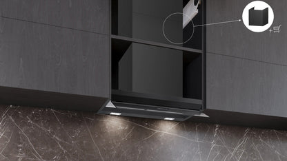 Siemens iQ500 LJ67BDP60 afzuigkap Semi-inbouw (uittrekbaar) Zwart 433 m³/uur