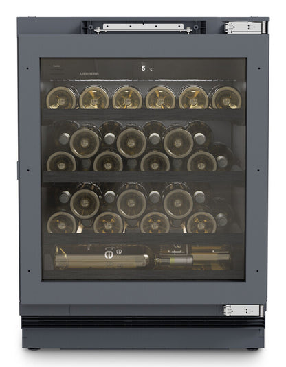 Liebherr UWpri 3661 Vinidor Selection Thermo-elektrische wijnkoeler Onderbouw Zwart 44 fles(sen)