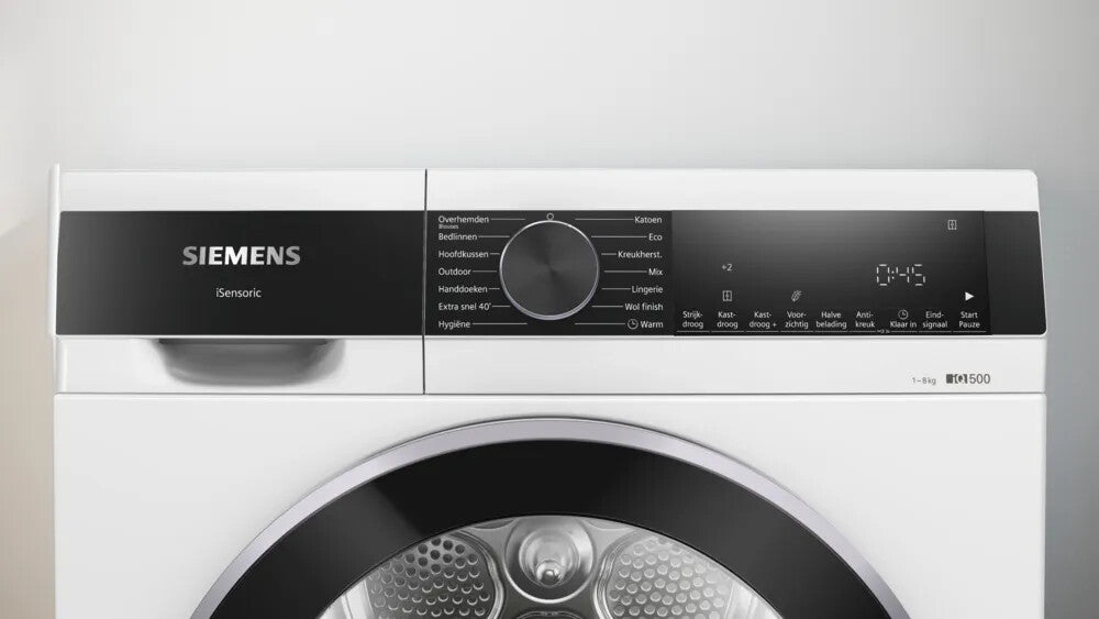 Siemens iQ500 WQ33G2DCNL wasdroger Vrijstaand Voorlader 8 kg Wit
