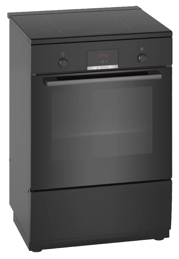 Bosch Serie 4 HLN39A060U fornuis Vrijstaand fornuis Electrisch Inductiekookplaat zones Zwart