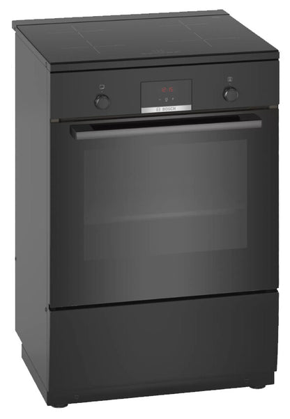 Bosch Serie 4 HLN39A060U fornuis Vrijstaand fornuis Electrisch Inductiekookplaat zones Zwart