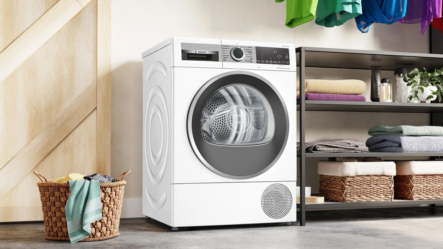 Bosch Serie 6 WQG235D2NL wasdroger Vrijstaand Voorlader 8 kg Wit