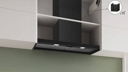 Bosch Serie 2 DBB93BC60 afzuigkap Inbouw Zwart 384 m³/uur