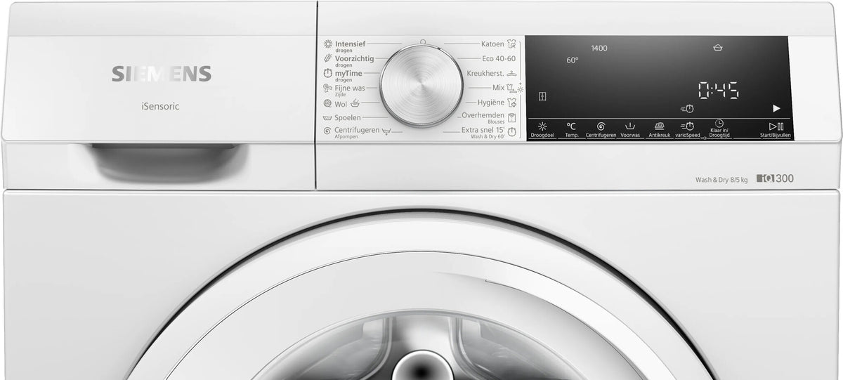 Siemens iQ300 WN34A100NL Was-droogcombinatie Vrijstaand Voorlader Wit