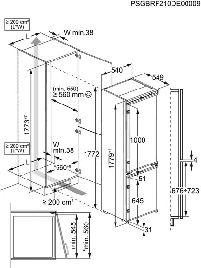 AEG TC7CS181DS Ingebouwd 249 l Wit